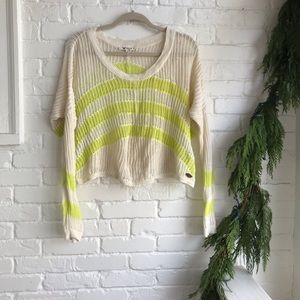 Roxy knit crop top sweater Medium